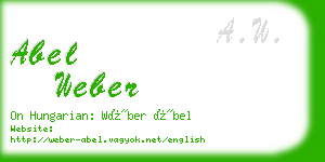 abel weber business card
